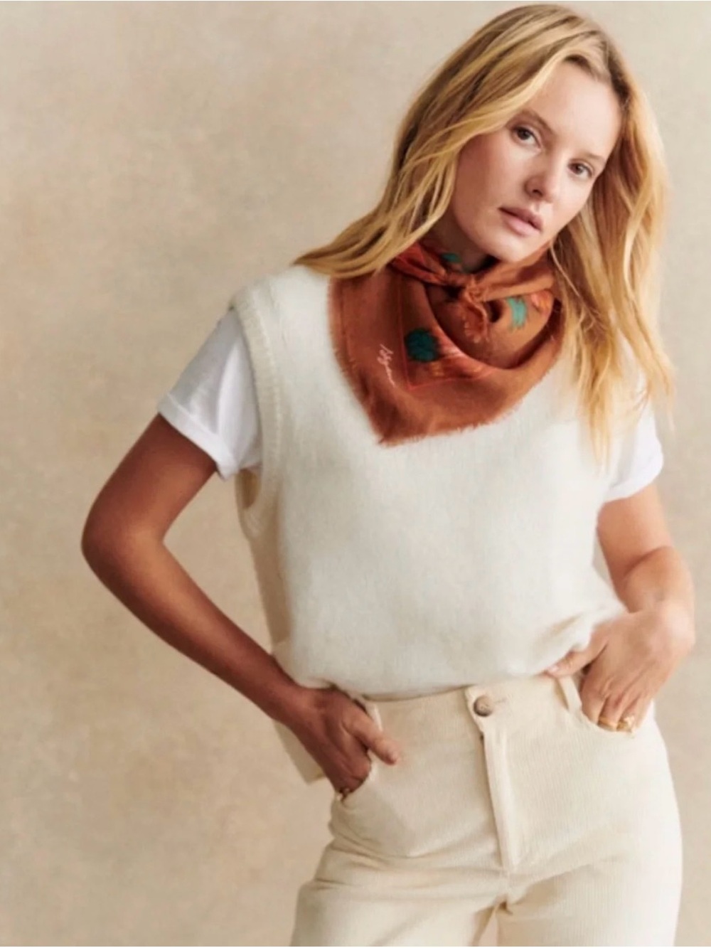 Sezane Samuel Sleeveless Sweater Vest